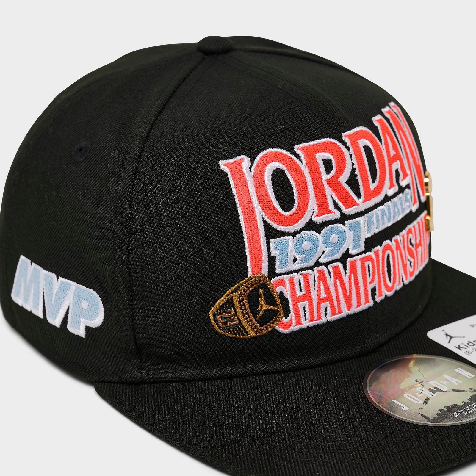 Jordan AJ6 1991 Finals Pro Snapback Hat - Black - view 7