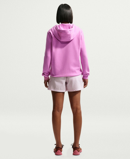 Nike Women's Sportswear Club Fleece Full-Zip Hoodie - Lt Magenta/htr/white