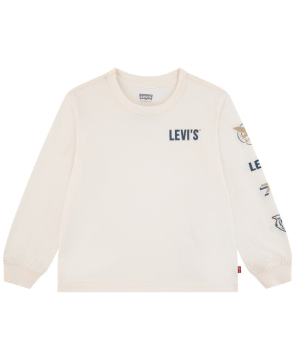 Levi's Boys' 2T-7 Collegiate Icons Long-Sleeve T-Shirt - Levi's Egret