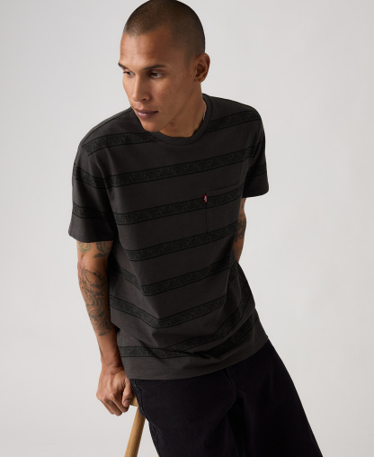 Levi's Men's Classic Pocket Crewneck Short-Sleeve T-Shirt - Phantom Stripe
