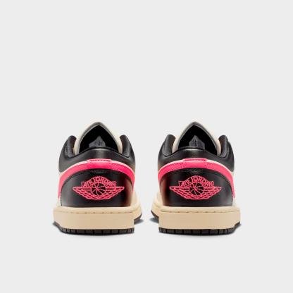 Women's Air Jordan Retro 1 Low Casual Shoes - Pale Ivory/Black/Muslin/Racer Pink - view 4