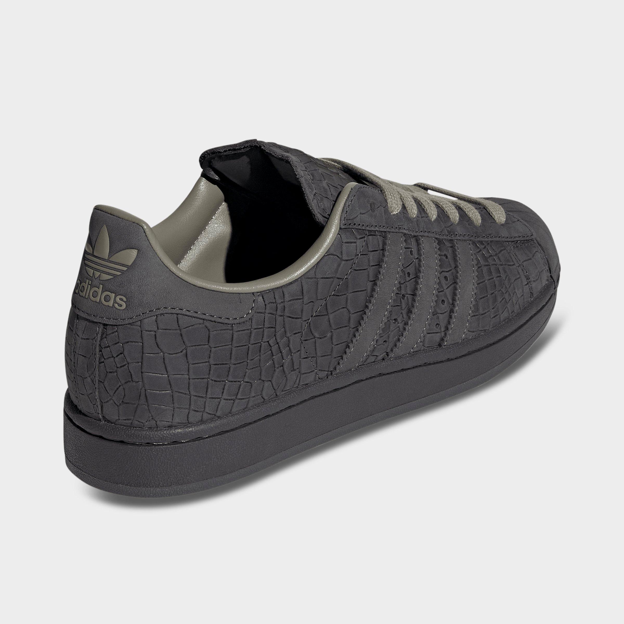 Men's adidas Originals Superstar II Casual Shoes - Part 1 - Utility Black/Grey/Clay - Back view