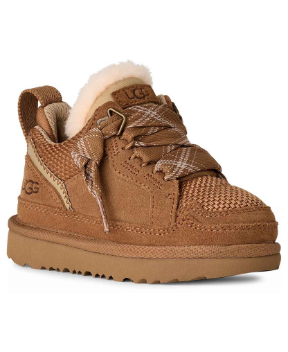 UGG® Toddler Kids Lowmel Lace-Up Sneakers - Chestnut