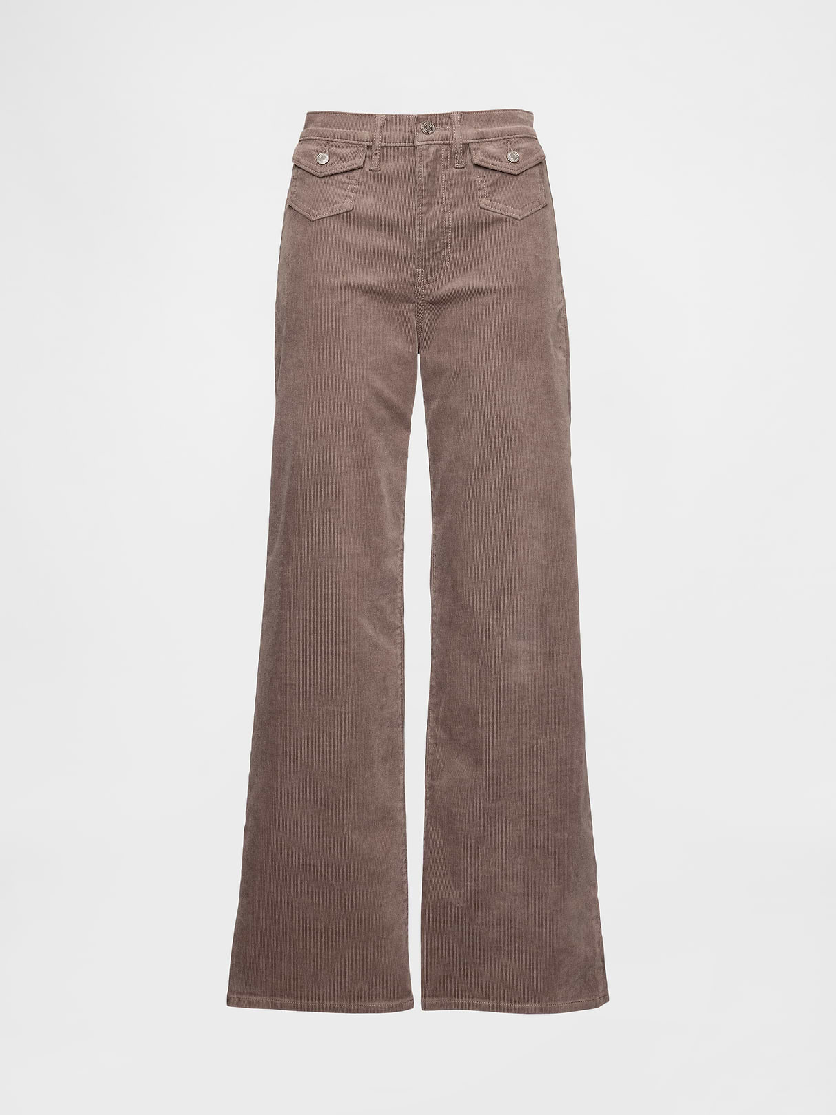 High Rise Stride Wide-Leg Jeans - Plymouth rock brown