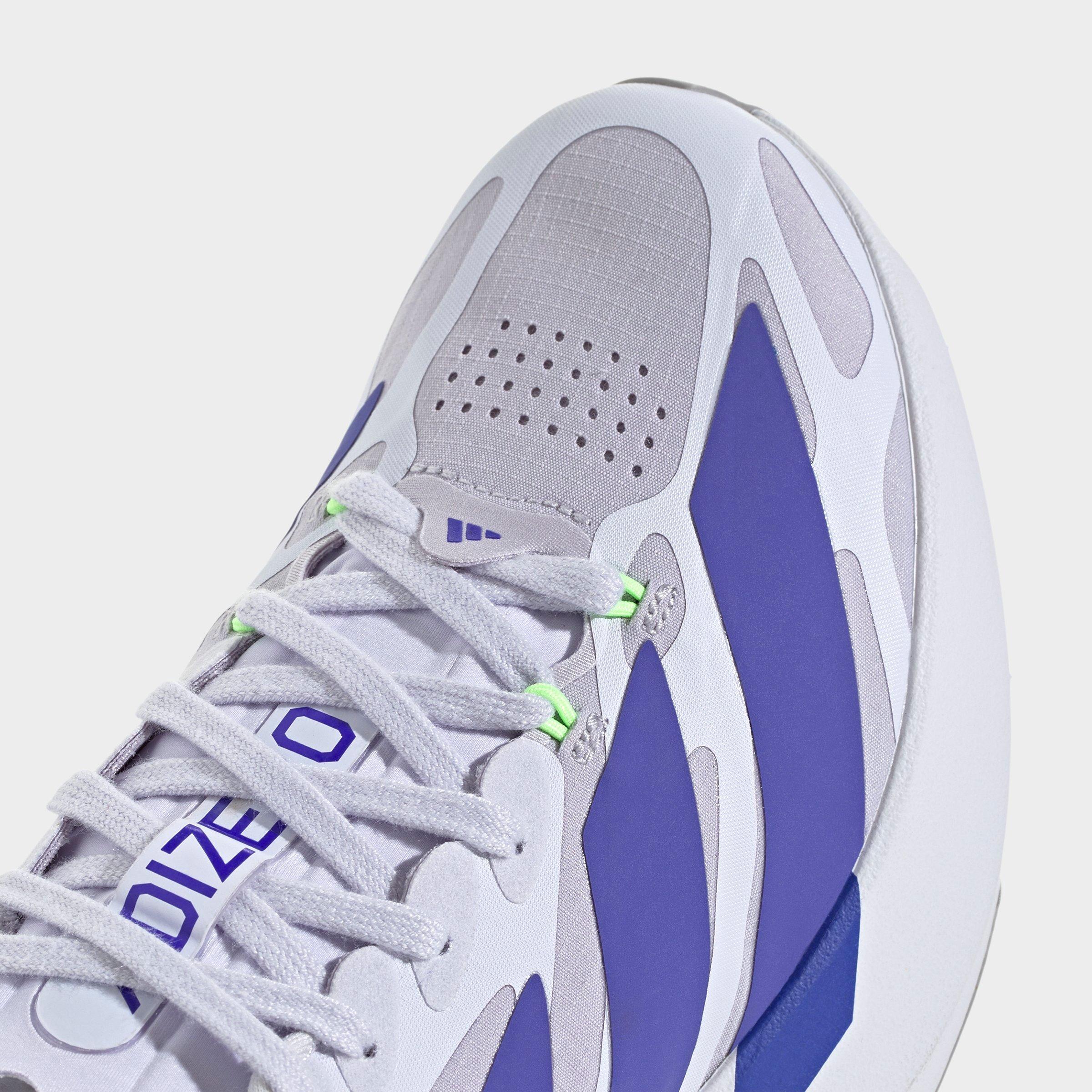 Women's adidas Adizero EVO SL Exo Running Shoes - Part 1 - Silver Dawn/Solar Purple/Frozen Purple - Detail shot