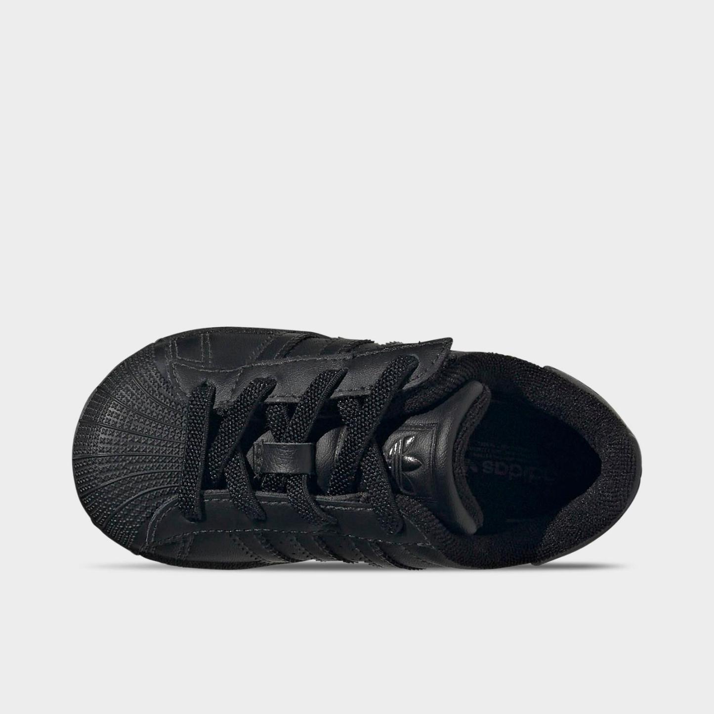Kids' Toddler adidas Originals Superstar Casual Shoes - Black/Black/Black - view 5