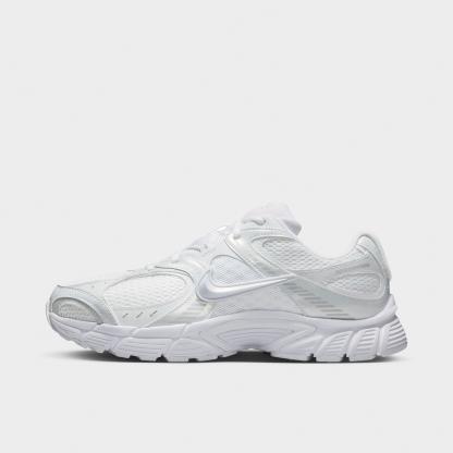 Men's Nithtke V5 RNR Casual Shoes - Part 1 - White/Black/Metallic Silver/White - Left shoe facing left. Outside of the shoe.