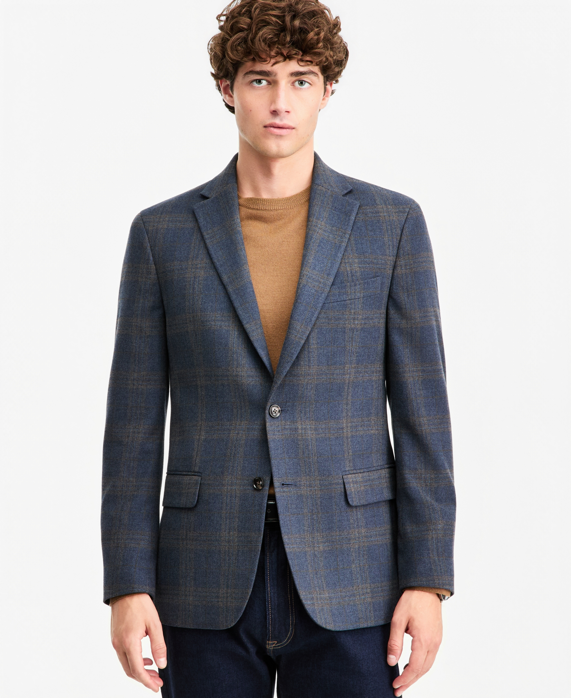 Tommy Hilfiger Men's Modern-Fit Patterned Sport Coat - Navy