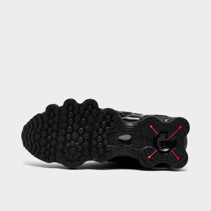 Big Kids' Nithtke Shox TL Casual Shoes - Black/Metallic Hematite/Max Orange/Black - Bottom view