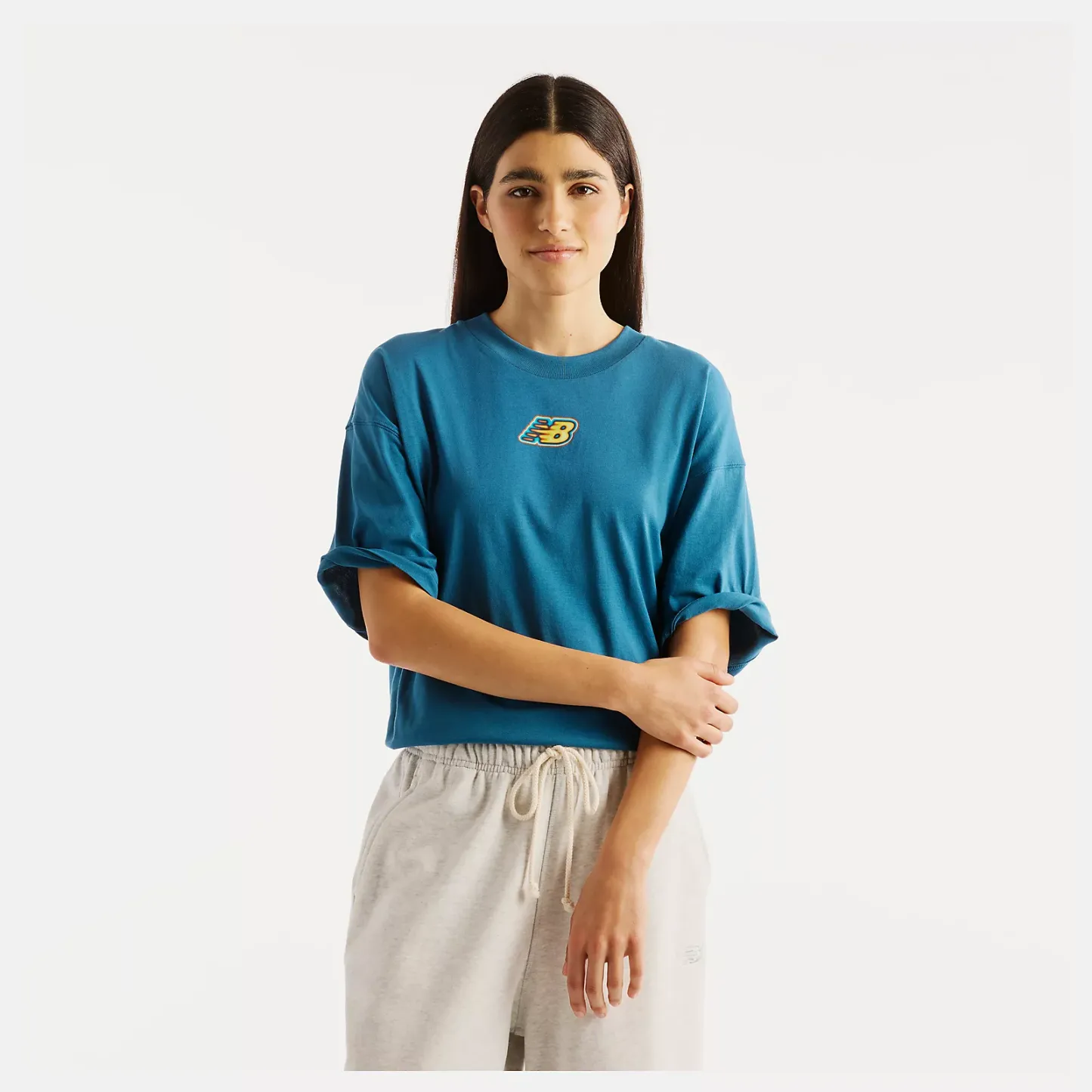 New Balance Sticker Pack Oversized T-Shirt, WT62P2R0STS