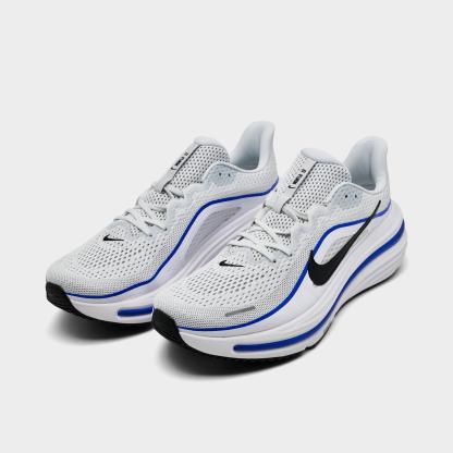 Men's Nithtke Air Winflo 12 Road Running Shoes - Off White/Black/White/Wolf Grey - Both shoes facing left