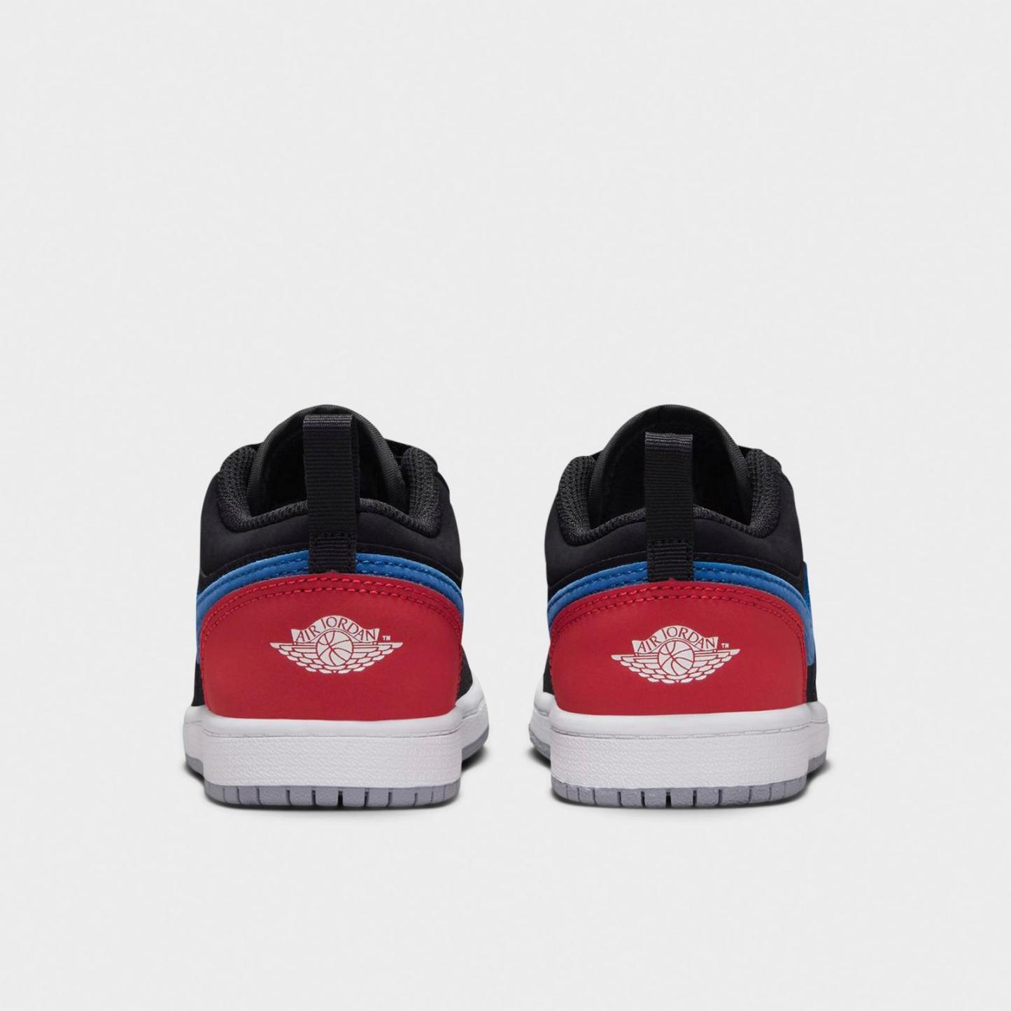 Little Kids' Air Jordan Retro 1 Low OG Casual Shoes - Black/True Blue/Varsity Red/Summit White - view 10