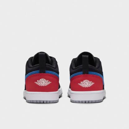 Little Kids' Air Jordan Retro 1 Low OG Casual Shoes - Black/True Blue/Varsity Red/Summit White - view 10