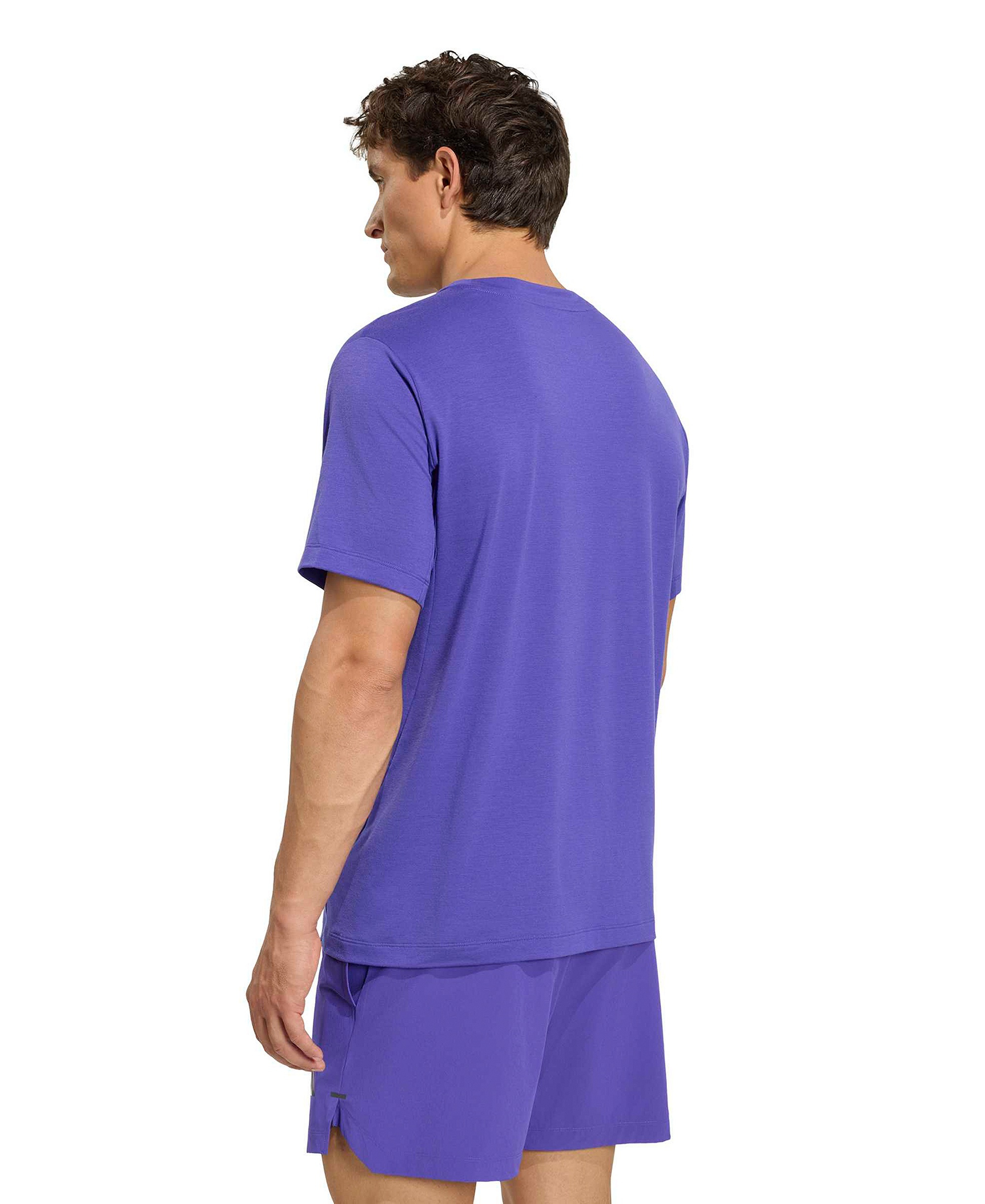 adidas Men's Designed Training Essentials Logo T-Shirt - Pure Purple