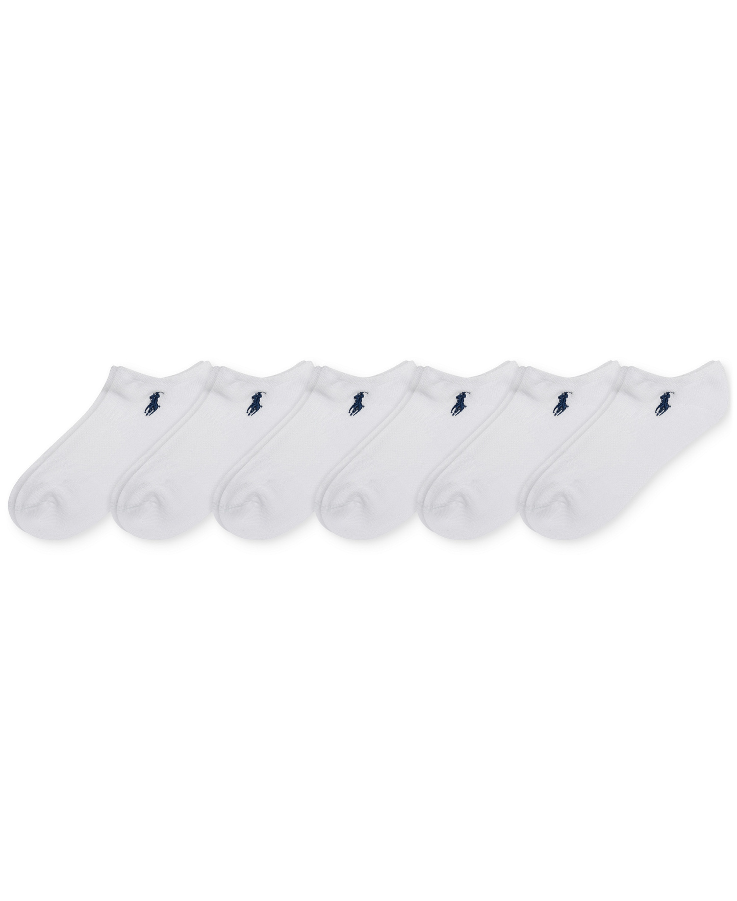 Polo Ralph Lauren Women's 6-Pk. Cushion Low-Cut Socks - White Assortment