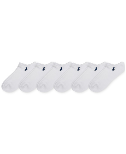 Polo Ralph Lauren Women's 6-Pk. Cushion Low-Cut Socks - White Assortment