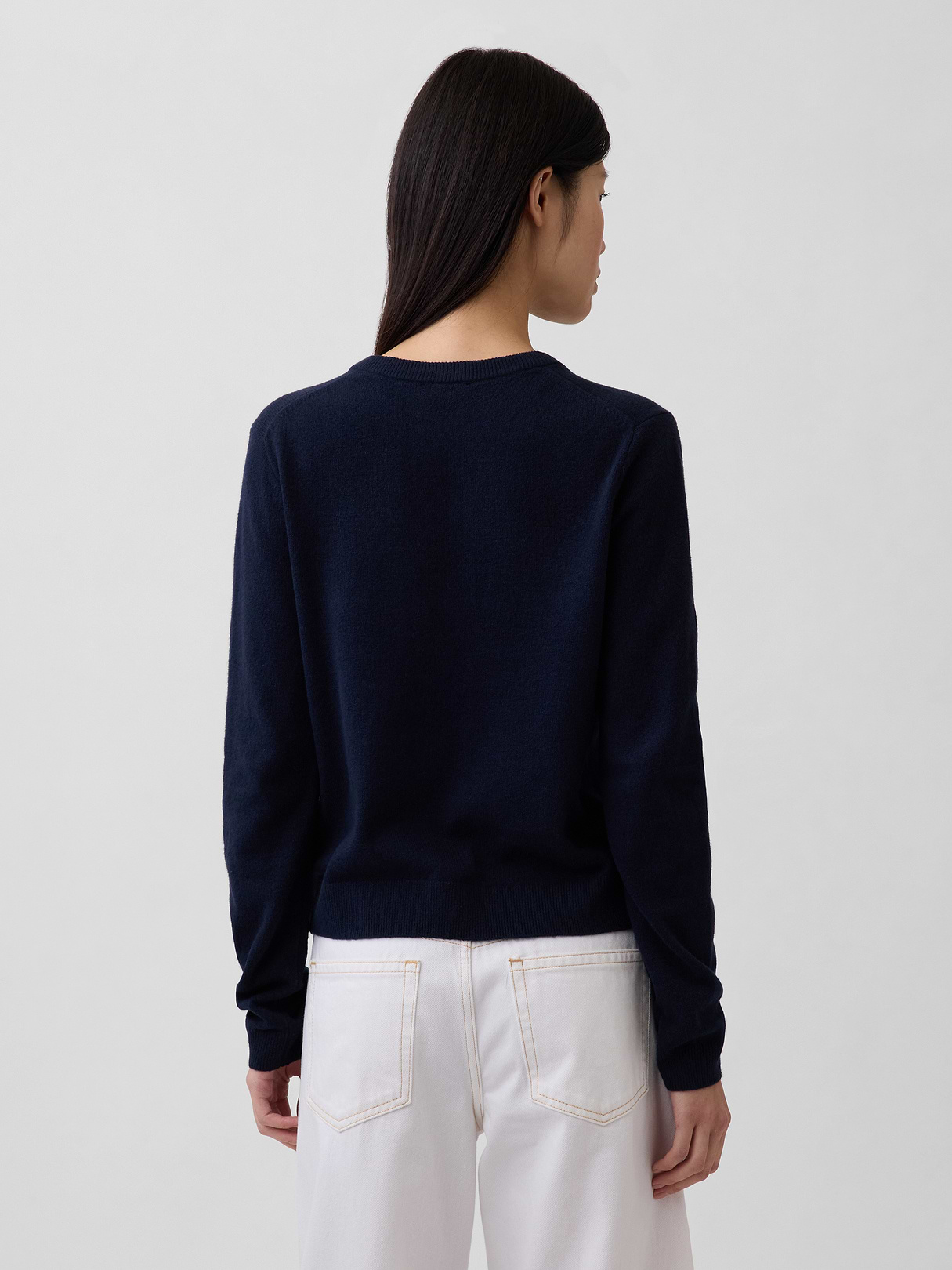 CashSoft Crop Cardigan - New classic navy blue