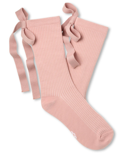 UGG Women's Serenella Novelty Bow Ribbed Crew Socks - Dusk