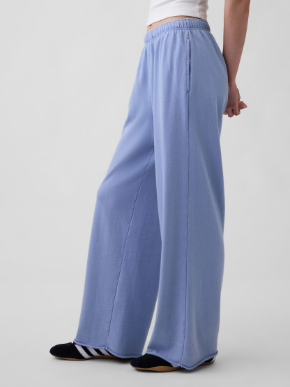 Mid Rise VintageSoft Terry Loose Sweatpants - Moonstone blue