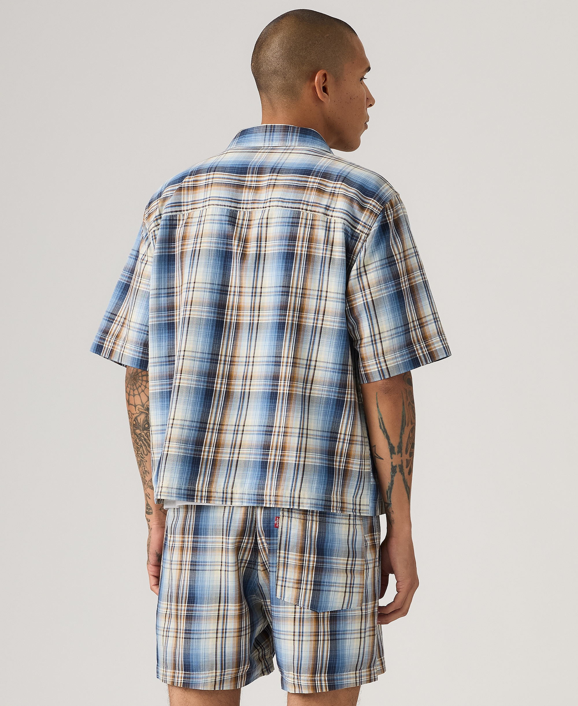 Levi's Men's Short-Sleeve Mechanic Boxy Shirt - Sunset Blue