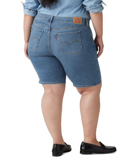 Levi's Women's Mid-Rise Shaping Bermuda Shorts - Camp Denim