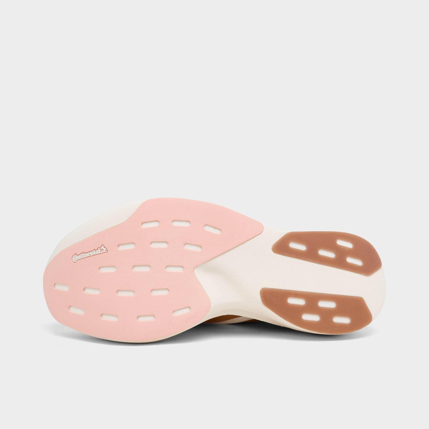 Women's adidas Adizero EVO SL Running Shoes - Part 1 - Off White/Copper Metallic/Blush Pink - Bottom view