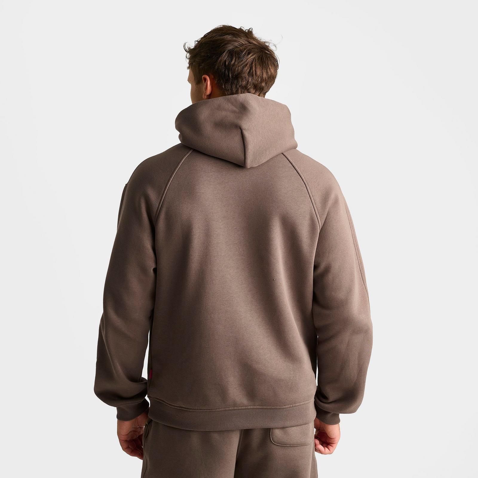 Men's Jordan Brooklyn Statement Pullover Hoodie - Palomino/University Red - view 4