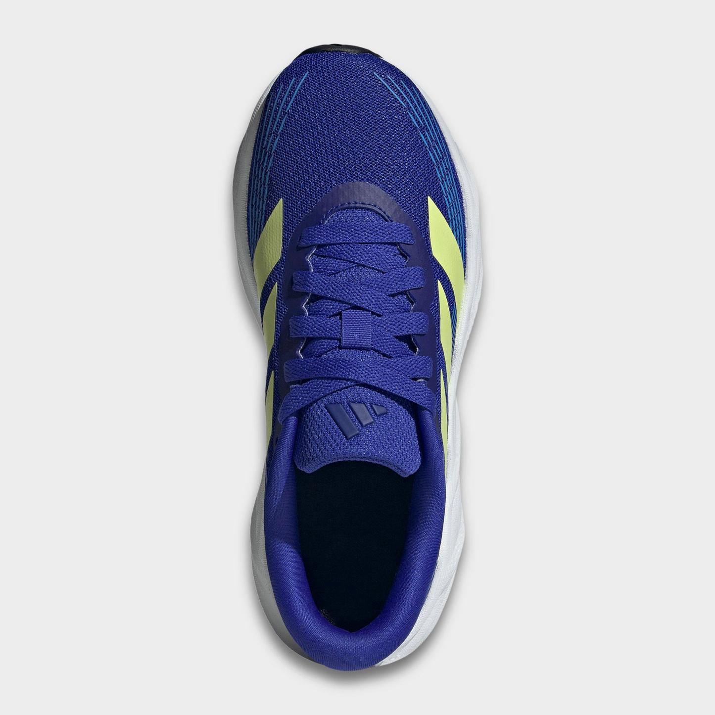 Big Kids' adidas Galaxy 8 Running Shoes - Lucid Blue/Frozen Lemon/Lucid Ray Blue - Top view