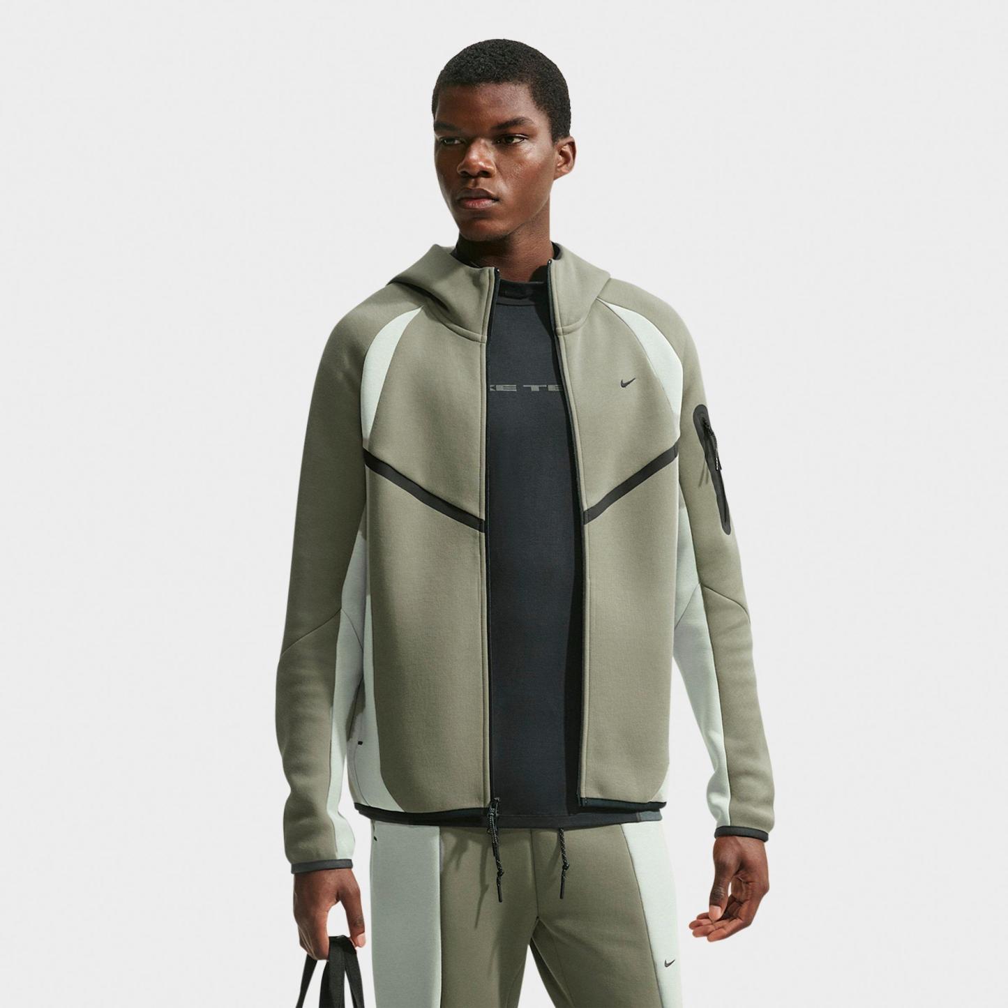 Men's Nithtke Tech Fleece Pro Windrunner Full-Zip Jacket - Silver Sage/Jade Horizon/Black