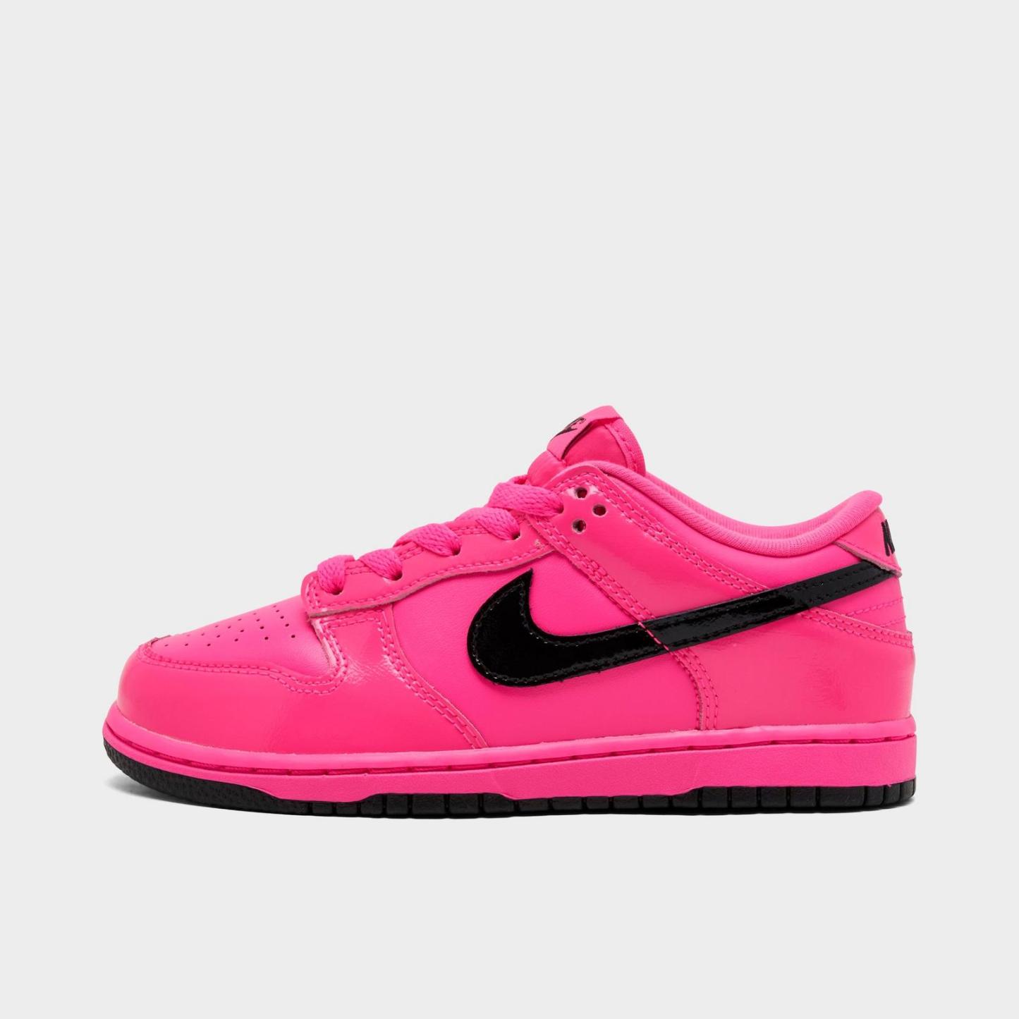 Little Kids' Nike Dunk Low Casual Shoes - Pink Blast/Pink Blast/Black