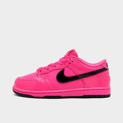 Little Kids' Nike Dunk Low Casual Shoes - Pink Blast/Pink Blast/Black