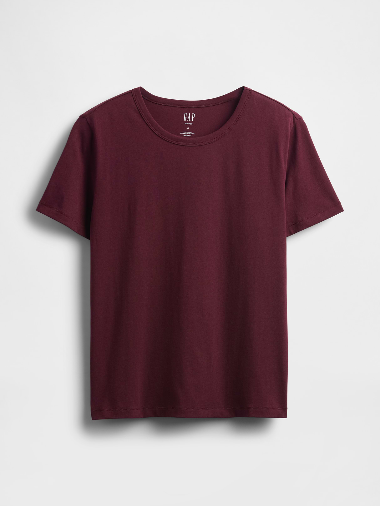 Organic Cotton VintageSoft T-Shirt - Tuscan red