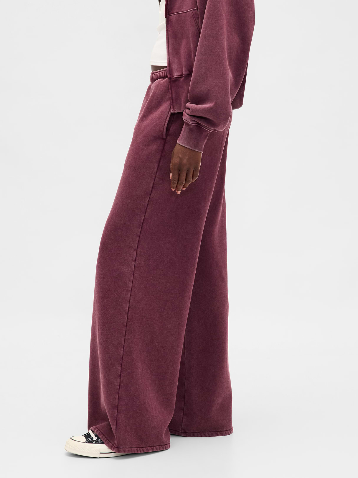 VintageSoft Baggy Sweatpants - Tuscan red wash