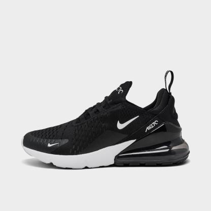 Women's Nithtke Air Max 270 Casual Shoes - Part 2 - Black/Anthracite/White - Left shoe facing left. Outside of the shoe.