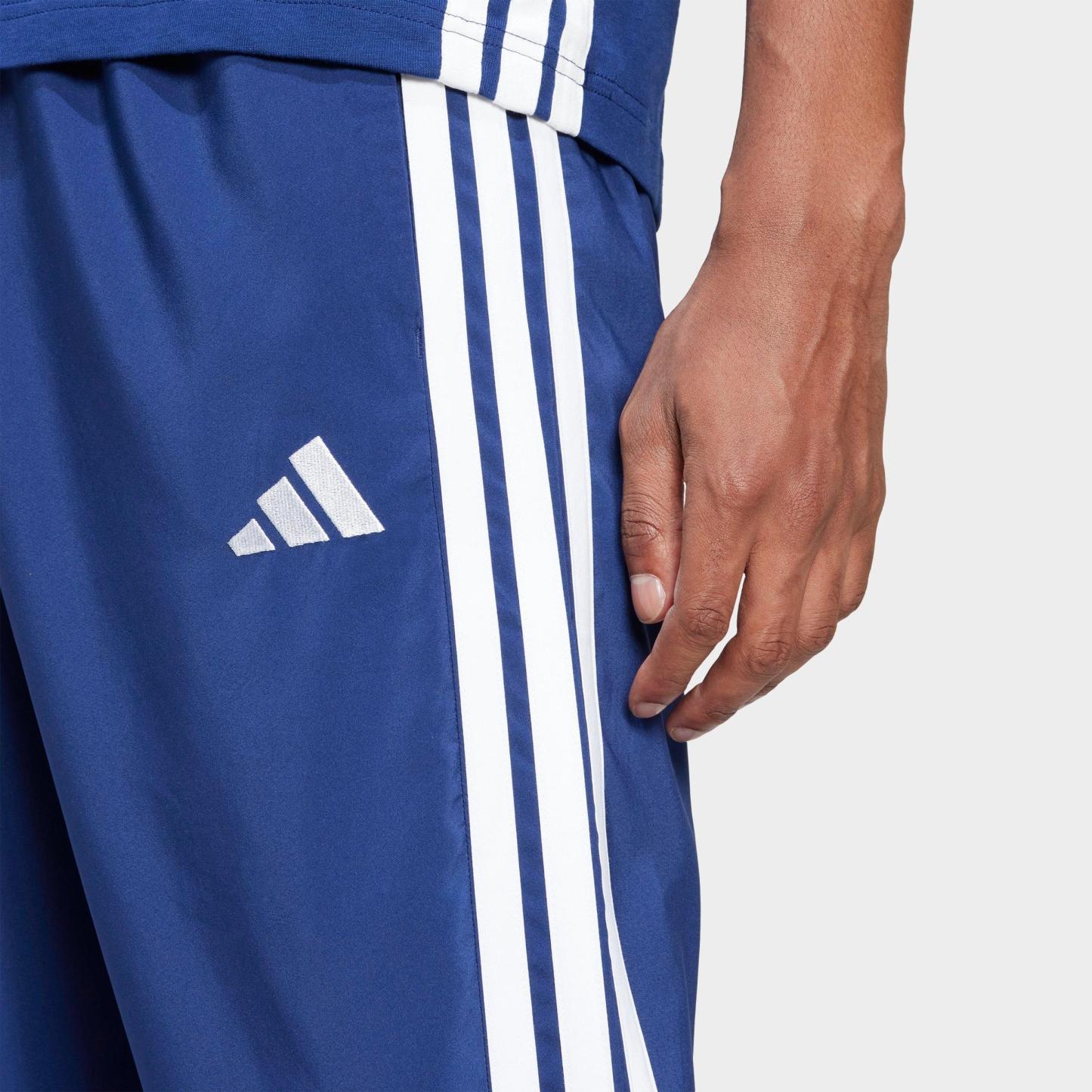 Men's adidas Essentials 3-Stripes Stanford Open Hem Pants - Dark Blue/White
