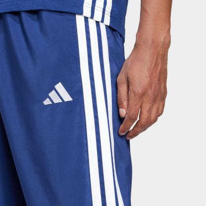Men's adidas Essentials 3-Stripes Stanford Open Hem Pants - Dark Blue/White