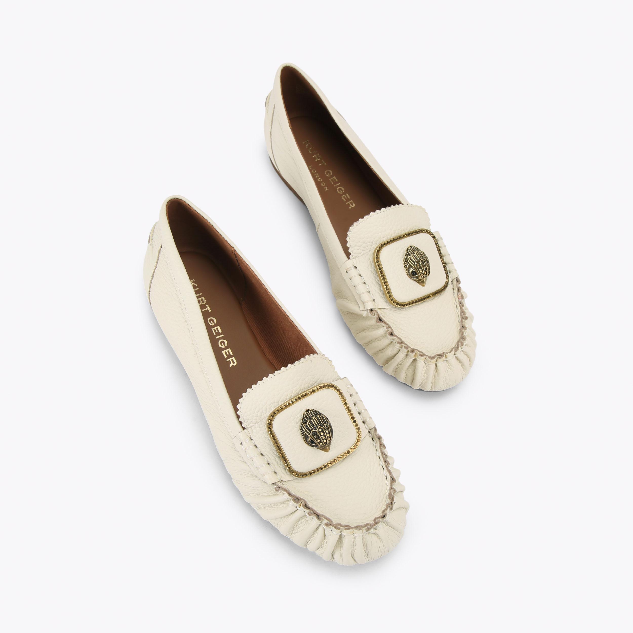 Kurt Geiger London Pimlico Moccasin - White - view 3