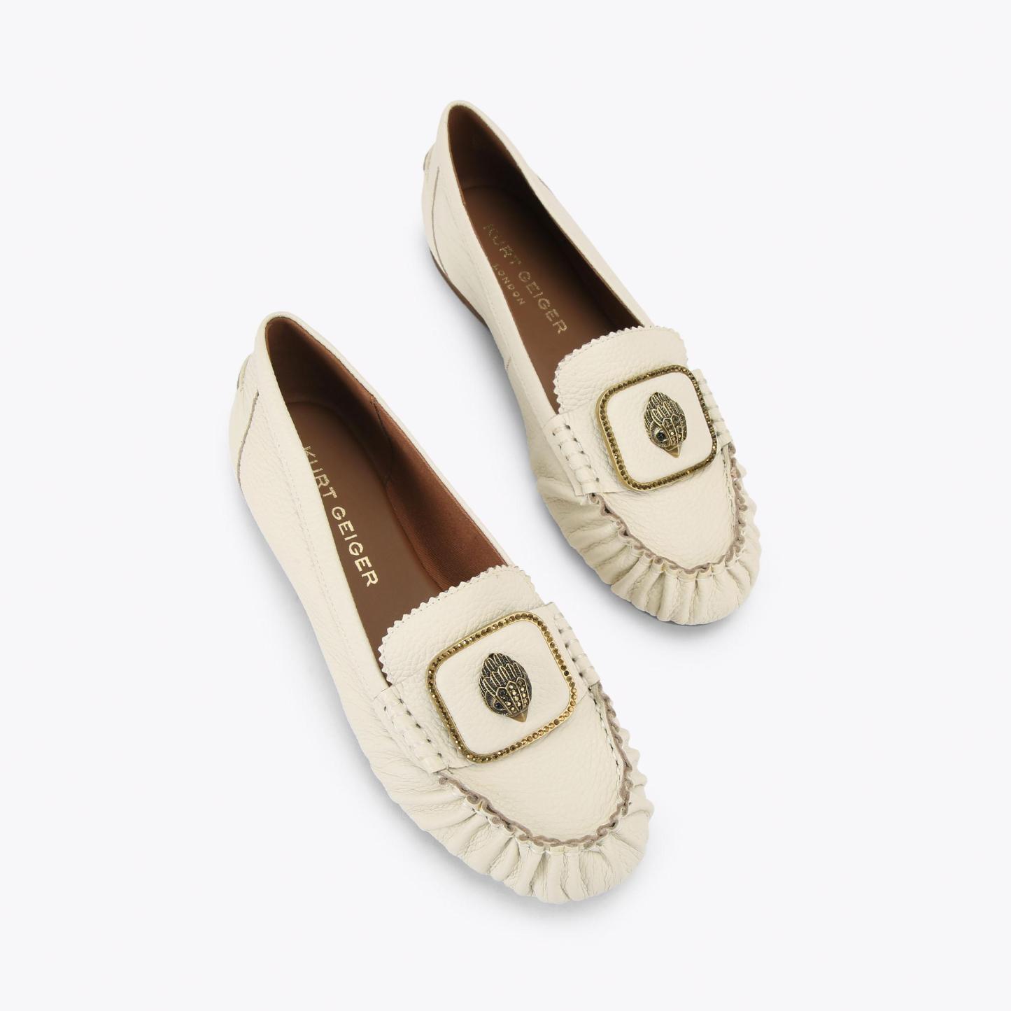 Kurt Geiger London Pimlico Moccasin - White - view 3