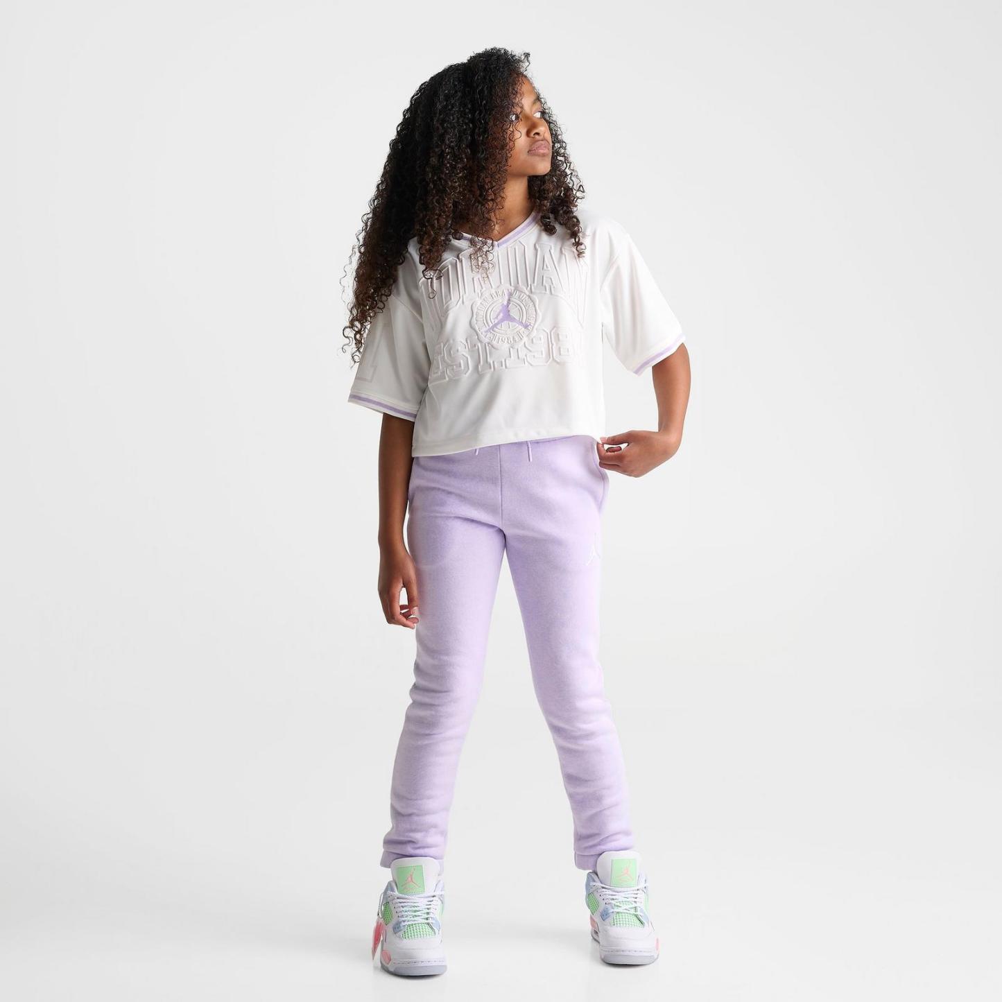 Girls' Big Kids' Jordan Cropped Jersey - Sail - view 2