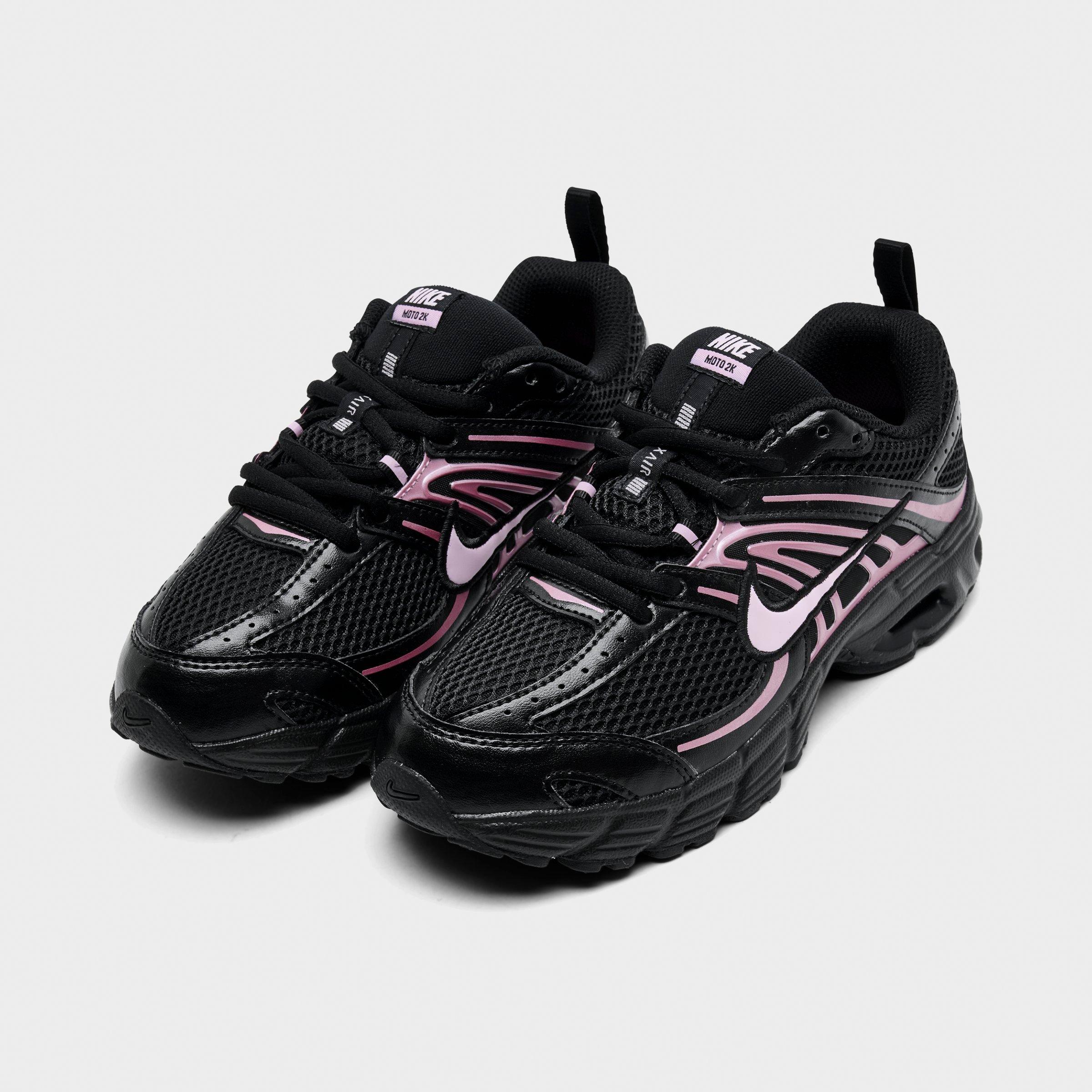 Little Kids' Nithtke Air Max Moto 2K Casual Shoes - Black/Pink Foam/Pink - Both shoes facing left