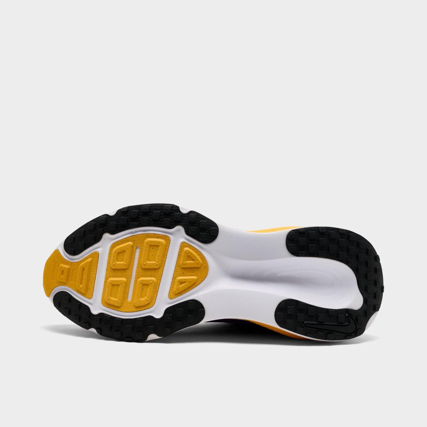 Men's Nithtke Vomero 18 Purdue Boilermakers Running Shoes - Part 1 - Court Purple/White/University Gold - Bottom view