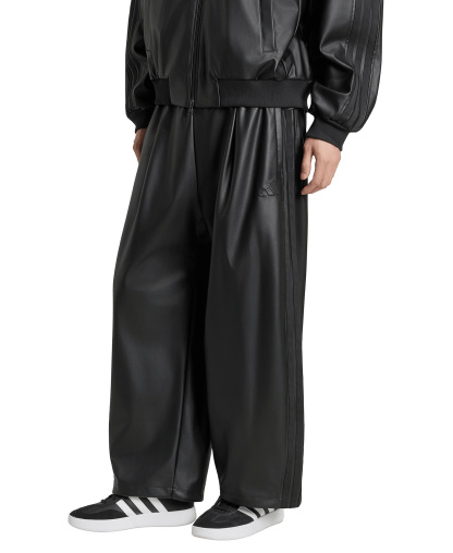 adidas Men's Stadium Faux Leather Pants - Black