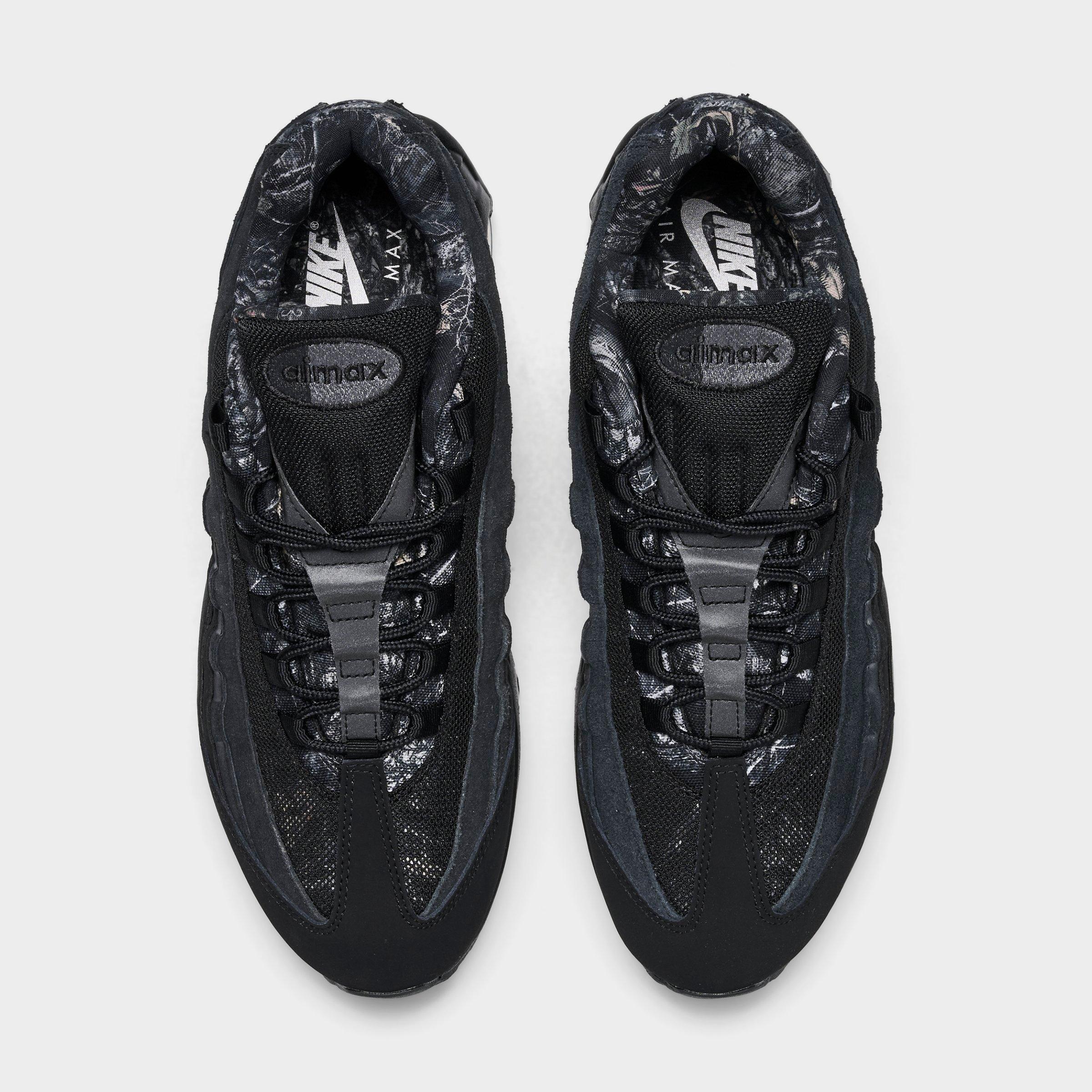 Men's Nithtke Air Max 95 Big Bubble Scorpion Casual Shoes - Part 2 - Black/Dark Smoke Grey/Metallic Cool Grey/Black - Top view