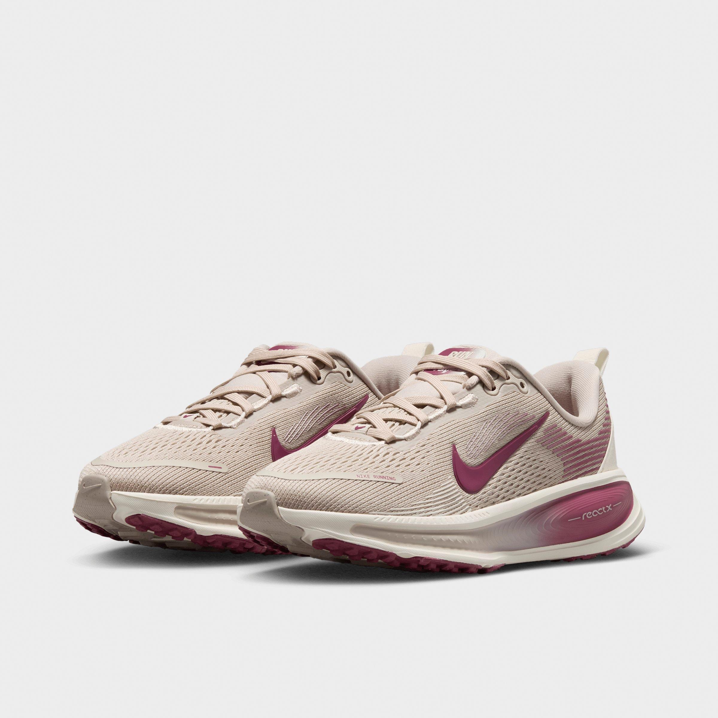 Big Kids' Nithtke Vomero 18 Running Shoes - Part 1 - Cream II/Sail/Pink Smoke - Both shoes facing left