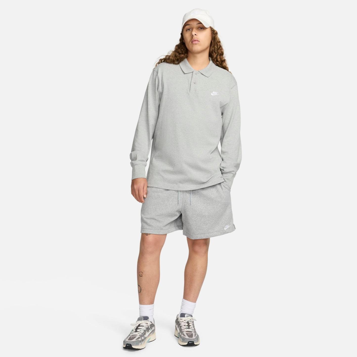 Men's Nithtke Club French Terry Flow Shorts - Dark Grey Heather/Light Smoke Grey/White
