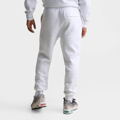 Men's Nike Club Fleece Premium Jogger Pants - Birch Heather/White