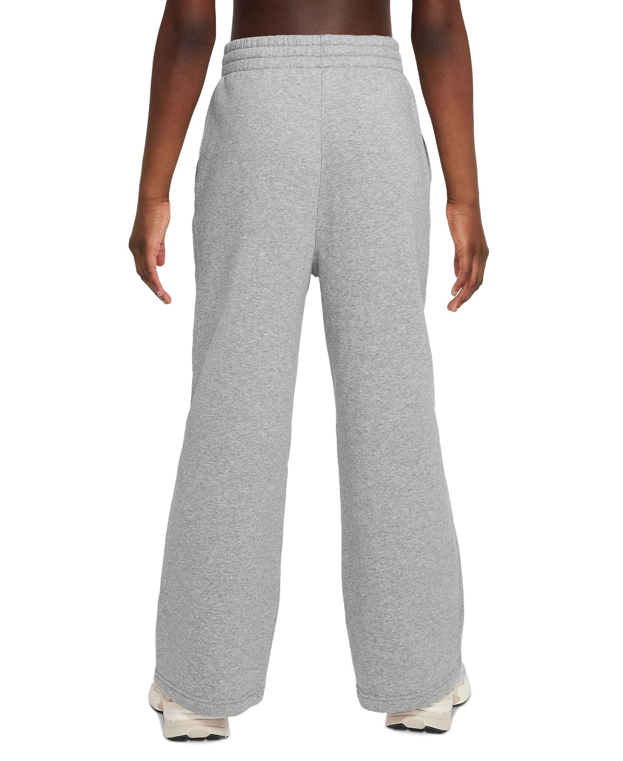 Nike Girls' 7-16 Sportswear Club Fleece Wide-Leg Sweatpants - Gray Heather