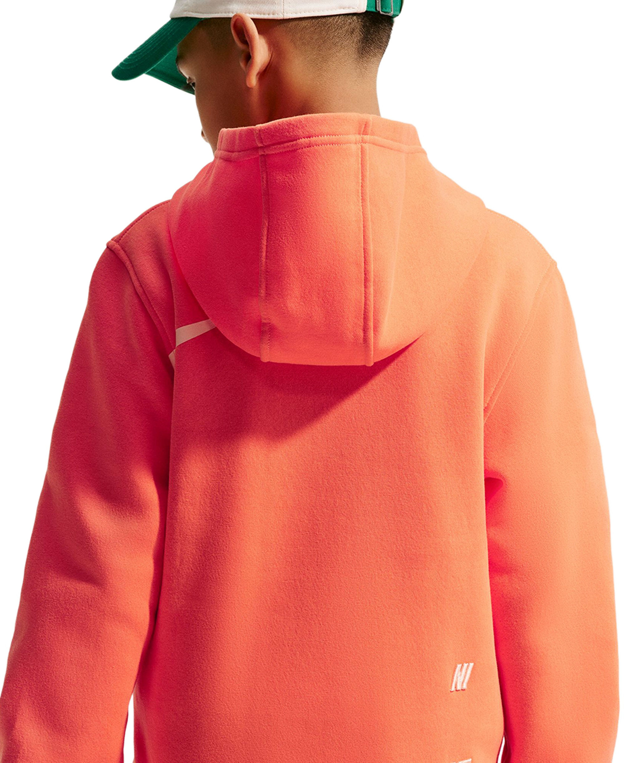 Nike Boys' and Girls' 7-20 Sportswear Club Long-Sleeve Hoodie - Turf Orange