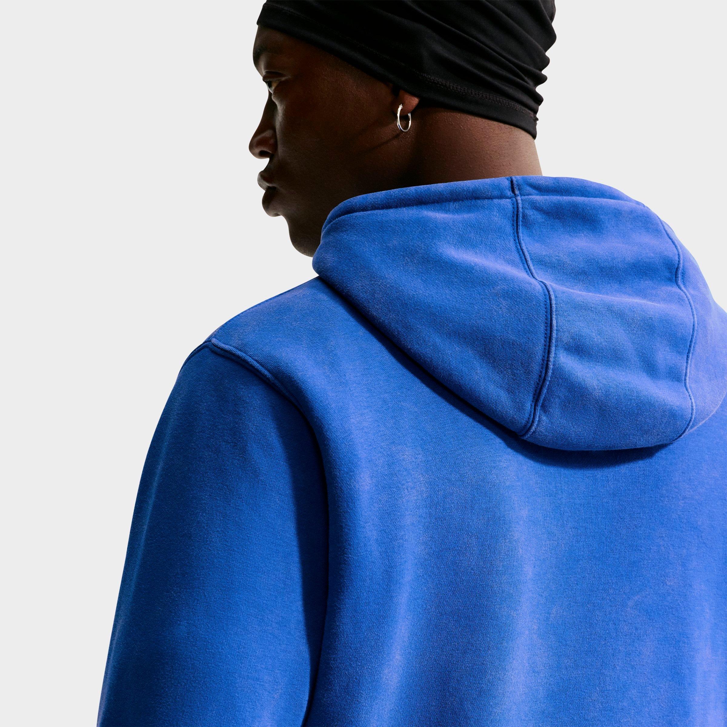 Men's Nithtke Sportswear Club Washed Fleece Hoodie - Game Royal/Game Royal