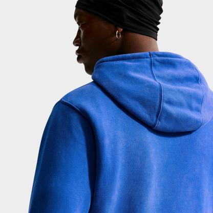 Men's Nithtke Sportswear Club Washed Fleece Hoodie - Game Royal/Game Royal